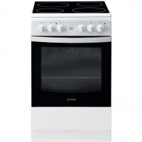 INDESIT Cooker IS5V8GMW/E Hob type Vitroceramic, Oven type Electric, White, Width 50 cm, Grilling, 57 L, Depth 60 cm