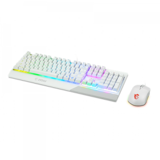 MSI Vigor GK30 COMBO WHITE Keyboard and Mouse Set, Wired, Mouse included, US, White