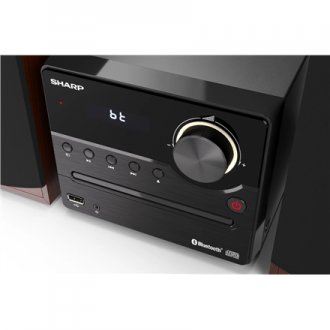 Sharp XL-B512(BR) Hi-Fi Micro System, CD/FM/USB/Bluetooth v5.0, 45W, Brown