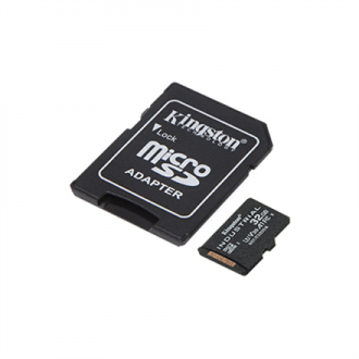 Kingston UHS-I 32 GB, microSDHC/SDXC Industrial Card, Flash memory class Class 10, UHS-I, U3, V30, A1, SD Adapter Kingston UHS-I 32 GB, microSDHC/SDXC Industrial Card, Flash memory class Class 10, UHS-I, U3, V30, A1, SD Adapter