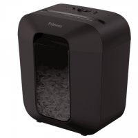 Fellowes Powershred LX25 Black, 11.5 L, Credit cards shredding, Cross-Cut Shredder, Paper handling standard/output 6 sheets per 