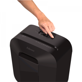 Fellowes Powershred LX25 Black, 11.5 L, Credit cards shredding, Cross-Cut Shredder, Paper handling standard/output 6 sheets per 