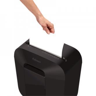 Fellowes Powershred LX25M Black, 11.5 L, Credit cards shredding, Mini-Cut Shredder, Paper handling standard/output 6 sheets per Fellowes Powershred LX25M Black, 11.5 L, Credit cards shredding, Mini-Cut Shredder, Paper handling standard/output 6 sheets per