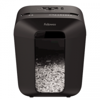 Fellowes Powershred LX50 Black, 17 L, Credit cards shredding, Cross-Cut Shredder, Paper handling standard/output 9 sheets per pa