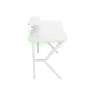 Genesis Gaming Desk Holm 320 RGB Headphone holder, Cup holder, Gamepad holder, Monitor shelf, Organizer cables, White