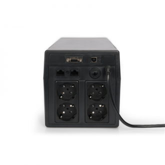 Digitus Line-Interactive UPS DN-170074, 1000VA, 600W, 2x 12V/7Ah battery, 4x CEE 7/7 outlet, 2x RJ45, 1x USB 2.0 type B, 1x RS23