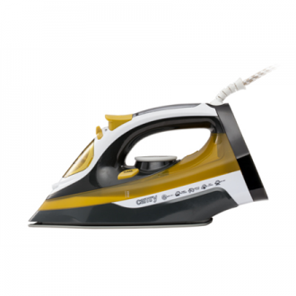 Camry Iron CR 5029 Steam Iron, 2400 W, Continuous steam 40 g/min, Steam boost performance 70 g/min, White/Black/Gold Camry Iron CR 5029 Steam Iron, 2400 W, Continuous steam 40 g/min, Steam boost performance 70 g/min, White/Black/Gold