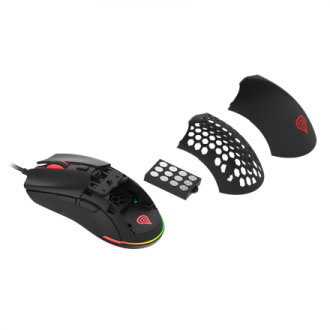 Genesis Ultralight Gaming Mouse Krypton 750 Wired, 8000 DPI, USB 2.0, Black