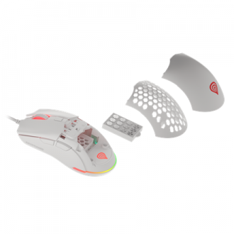 Genesis Ultralight Gaming Mouse Krypton 750 Wired, 8000 DPI, USB 2.0, White