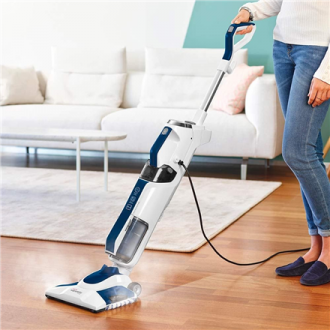 Polti Vacuum steam mop with portable steam cleaner PTEU0299 Vaporetto 3 Clean_Blue Power 1800 W, Water tank capacity 0.5 L, Whit Polti Vacuum steam mop with portable steam cleaner PTEU0299 Vaporetto 3 Clean_Blue Power 1800 W, Water tank capacity 0.5 L, Whit