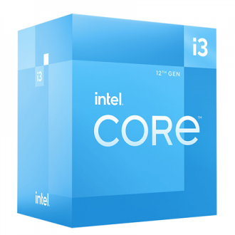 Intel i3-12100F, 3.30 GHz, FCLGA1700, Processor threads 8, Packing Retail, Processor cores 4, Component for Desktop Intel i3-12100F, 3.30 GHz, FCLGA1700, Processor threads 8, Packing Retail, Processor cores 4, Component for Desktop