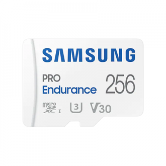 Samsung PRO Endurance MB-MJ256KA/EU 256 GB, MicroSD Memory Card, Flash memory class U3, V30, Class 10, SD adapter Samsung PRO Endurance MB-MJ256KA/EU 256 GB, MicroSD Memory Card, Flash memory class U3, V30, Class 10, SD adapter
