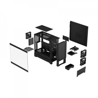 Fractal Design Pop Air Black TG Clear Tint, ATX, mATX, Mini ITX, Power supply included No Fractal Design Pop Air Black TG Clear Tint, ATX, mATX, Mini ITX, Power supply included No