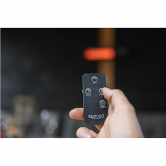 SUNRED Heater RDS-15W-B, Fortuna Wall Infrared, 1500 W, Black