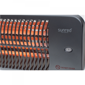 SUNRED Heater LUG-2000W, Lugo Quartz Wall Infrared, 2000 W, Grey