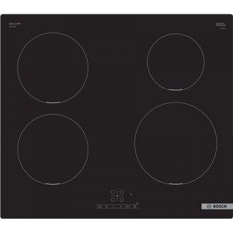 Bosch Hob PUE611BB5E Induction, Number of burners/cooking zones 4, Touch, Timer, Black