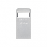 Kingston USB 3.2 Flash Drive DataTraveler micro 64 GB, USB 3.2, Silver Kingston USB 3.2 Flash Drive DataTraveler micro 64 GB, USB 3.2, Silver