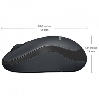 Logitech Mouse M220 SILENT Wireless, Charcoal, USB Logitech Mouse M220 SILENT Wireless, Charcoal, USB