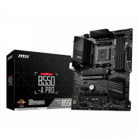 MSI B550-A PRO Processor family AMD, Processor socket AM4, DDR4 DIMM, Memory slots 4, Supported hard disk drive interfaces SATA,