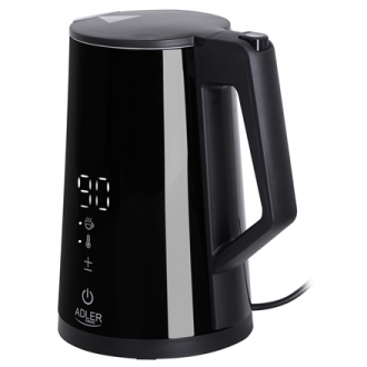 Adler Kettle AD 1345b Electric, 2200 W, 1.7 L, Stainless steel, 360 rotational base, Black