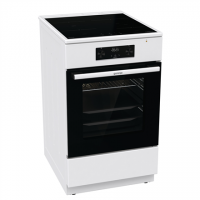 Gorenje Cooker GEIT5C60WPG Hob type Vitroceramic, Oven type Electric, White, Width 50 cm, Grilling, 70 L, Depth 59.4 cm