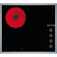 Bosch Hob PKE645CA2E Vitroceramic, Number of burners/cooking zones 4, Mechanical, Black