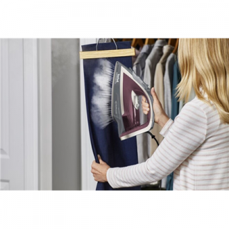 TEFAL FV6870E0 Steam Iron, 2800 W, Water tank capacity 270 ml, Continuous steam 40 g/min, Red/Grey TEFAL FV6870E0 Steam Iron, 2800 W, Water tank capacity 270 ml, Continuous steam 40 g/min, Red/Grey