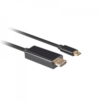Lanberg USB-C to HDMI Cable, 0.5 m 4K/60Hz, Black