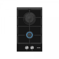 Simfer Hob H3.201.TGRSP Gas on glass, Number of burners/cooking zones 2, Mechanical, Inox/Black Simfer Hob H3.201.TGRSP Gas on glass, Number of burners/cooking zones 2, Mechanical, Inox/Black