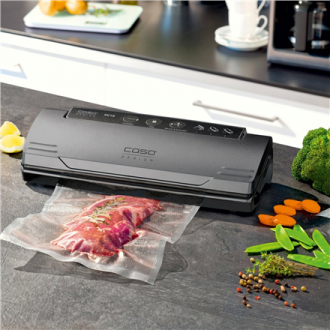 Caso Vacuum sealer VC 10 PlusEdition Power 110 W, Temperature control, Black/Silver