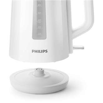 Philips Kettle Series 3000 HD9318/00 Electric, 2200 W, 1.7 L, Plastic, 360 rotational base, White