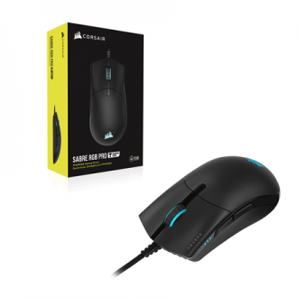 Corsair Champion Series Gaming Mouse SABRE RGB PRO Wired, 18000 DPI, Black