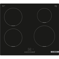 Bosch Hob PUE611BB6E Series 4 Induction, Number of burners/cooking zones 4, Touch, Timer, Black