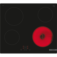 Bosch Hob PKE611BA2E Series 4 Electric, Number of burners/cooking zones 4, Touch, Black, Made in Germany