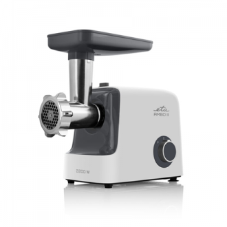 ETA Meat mincer ETA507590000 White, 2200 W, Throughput (kg/min) 2.3 ETA Meat mincer ETA507590000 White, 2200 W, Throughput (kg/min) 2.3