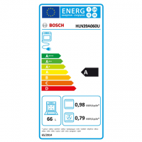 Bosch Cooker HLN39A060U Hob type Induction, Oven type Electric, Black, Width 60 cm, Grilling, Red LED, 66 L, Depth 60 cm
