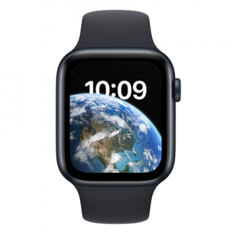 Apple Watch SE MNPY3EL/A 44mm, GPS (satellite), Retina LTPO OLED, Touchscreen, Heart rate monitor, Waterproof, Bluetooth, Wi-Fi,