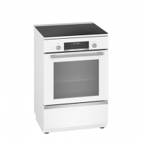 Bosch Cooker HLS79W321U Series 6 Hob type Induction, Oven type Electric, White, Width 60 cm, Grilling, LCD, 63 L, Depth 60 cm