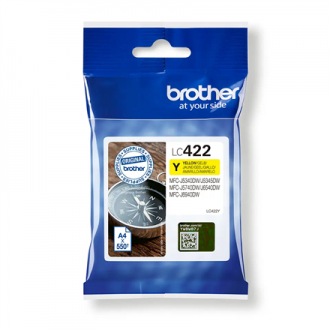 Brother LC422Y Ink Cartridge, Yellow Brother LC422Y Ink Cartridge, Yellow