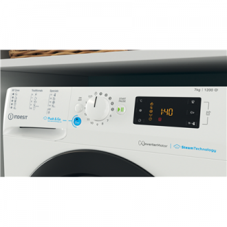 INDESIT Washing machine BWSE 71295X WBV EU Energy efficiency class B, Front loading, Washing capacity 7 kg, 1200 RPM, Depth 43.5 INDESIT Washing machine BWSE 71295X WBV EU Energy efficiency class B, Front loading, Washing capacity 7 kg, 1200 RPM, Depth 43.5