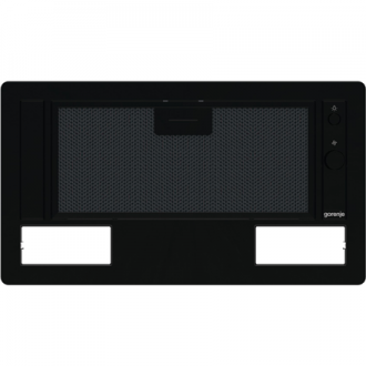 Gorenje Hood BHI681EB Telescopic, Energy efficiency class D, Width 58 cm, 370 m /h, Mechanical control, LED, Black
