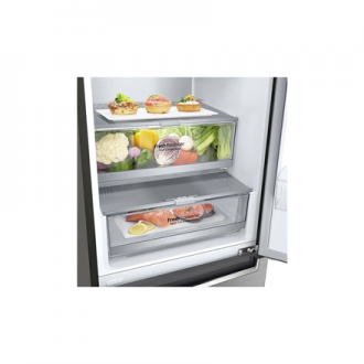 LG Refrigerator GBB72PZVCN1 Energy efficiency class C, Free standing, Combi, Height 203 cm, Fridge net capacity 277 L, Freezer n