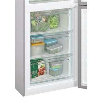 Candy Refrigerator CCE3T618ES Energy efficiency class E, Free standing, Combi, Height 185 cm, No Frost system, Fridge net capaci