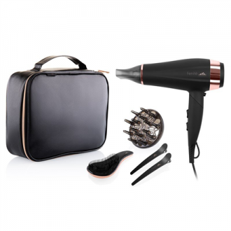 ETA Hair Care Gift Set ETA732090020 Fenit 2200 W, Number of temperature settings 3, Ionic function, Diffuser nozzle, Black Editi ETA Hair Care Gift Set ETA732090020 Fenit 2200 W, Number of temperature settings 3, Ionic function, Diffuser nozzle, Black Editi
