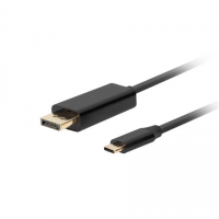 Lanberg USB-C to DisplayPort Cable, 1 m 4K/60Hz, Black Lanberg USB-C to DisplayPort Cable, 1 m 4K/60Hz, Black