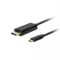 Lanberg USB-C to DisplayPort Cable, 3 m 4K/60Hz, Black