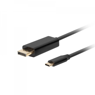 Lanberg USB-C to DisplayPort Cable, 3 m 4K/60Hz, Black Lanberg USB-C to DisplayPort Cable, 3 m 4K/60Hz, Black