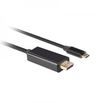 Lanberg USB-C to DisplayPort Cable, 3 m 4K/60Hz, Black Lanberg USB-C to DisplayPort Cable, 3 m 4K/60Hz, Black