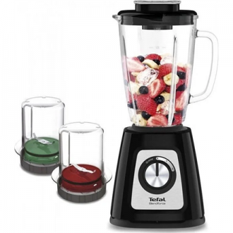 TEFAL Blender BL438831 BlendForce Tabletop, 800 W, Jar material Glass, Jar capacity 1.25 L, Ice crushing, Black TEFAL Blender BL438831 BlendForce Tabletop, 800 W, Jar material Glass, Jar capacity 1.25 L, Ice crushing, Black