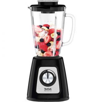 TEFAL Blender BL438831 BlendForce Tabletop, 800 W, Jar material Glass, Jar capacity 1.25 L, Ice crushing, Black TEFAL Blender BL438831 BlendForce Tabletop, 800 W, Jar material Glass, Jar capacity 1.25 L, Ice crushing, Black